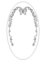  зеркало с растительным бордюрным орнаментом 3
